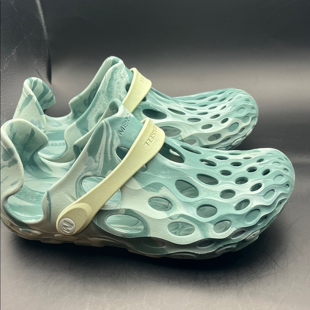 Merrell Hydro Moc Mens 6.5 Womens 8 Shoe Aqua Green Water Sandals Hiking Slip On - Picture 2 of 6